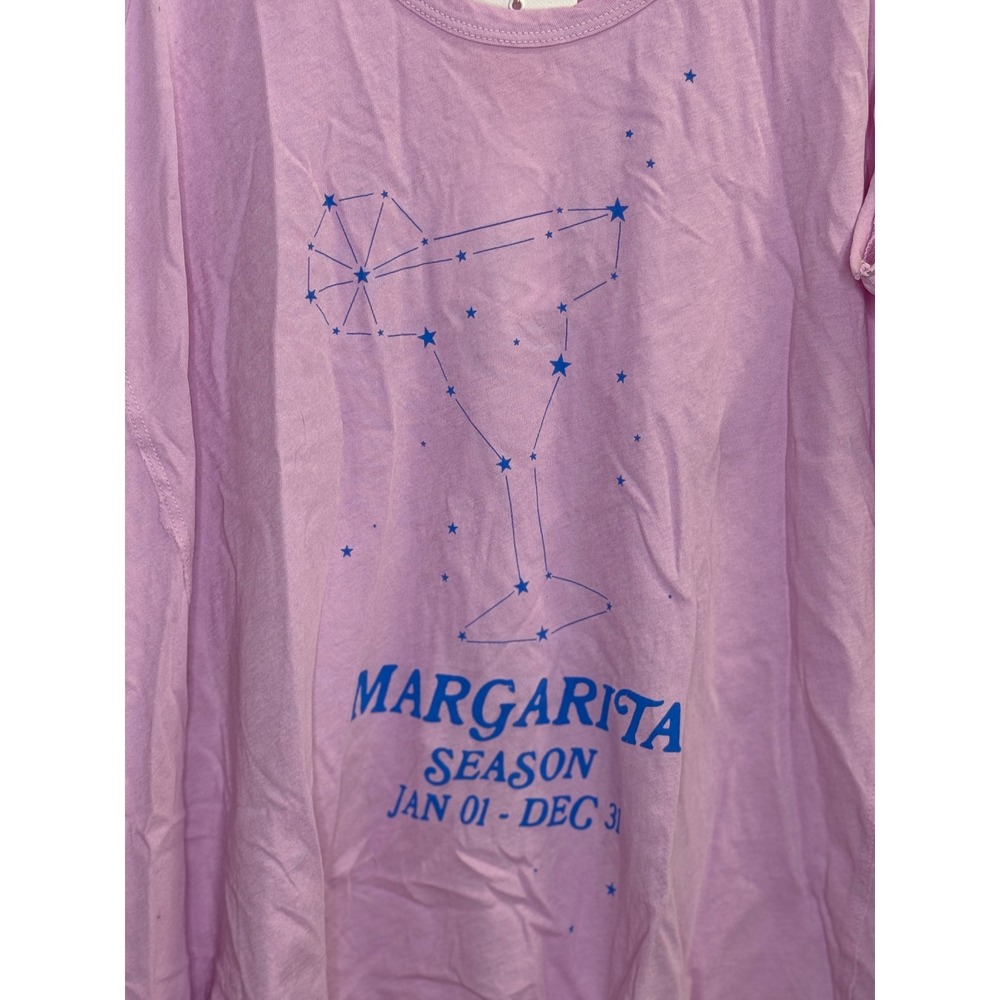 Wildfox Small Pink Margarita Season Tank Top Graphic Coastal‎ Star Constellation